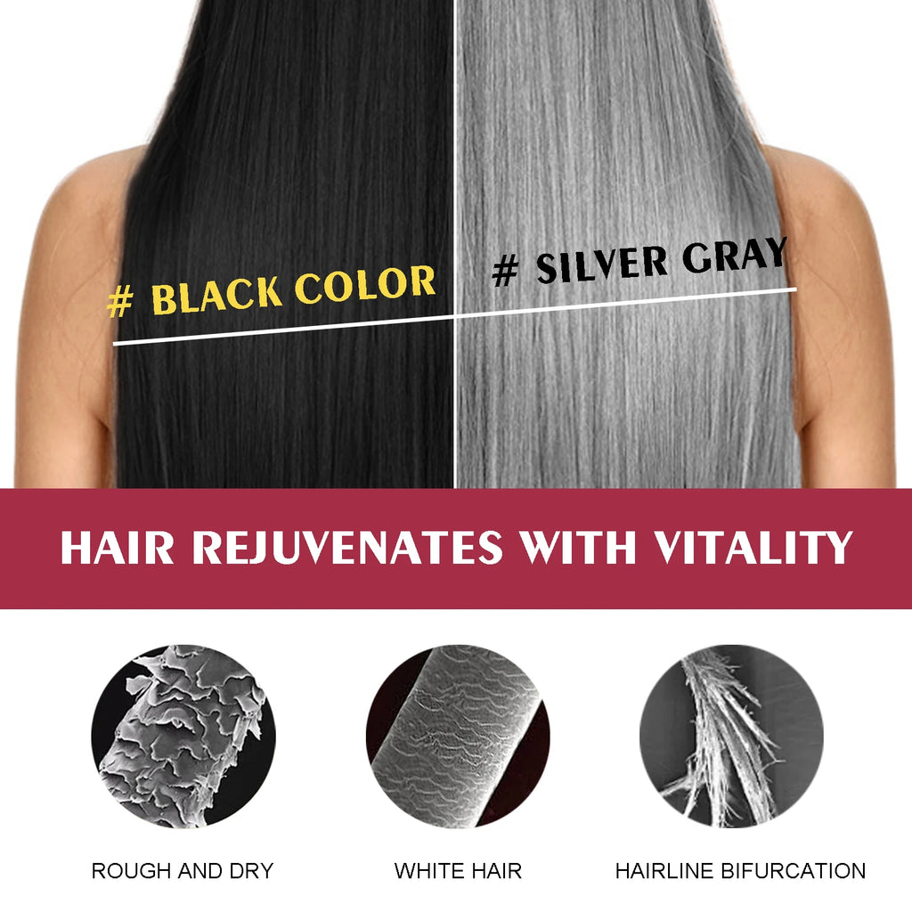 Hair Dye Shampoo for Silver Gray, Make Hair Soft Shiny