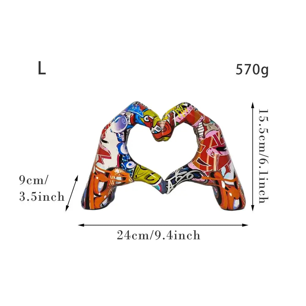 Colorful Love Gesture Fixture for Mental Relief