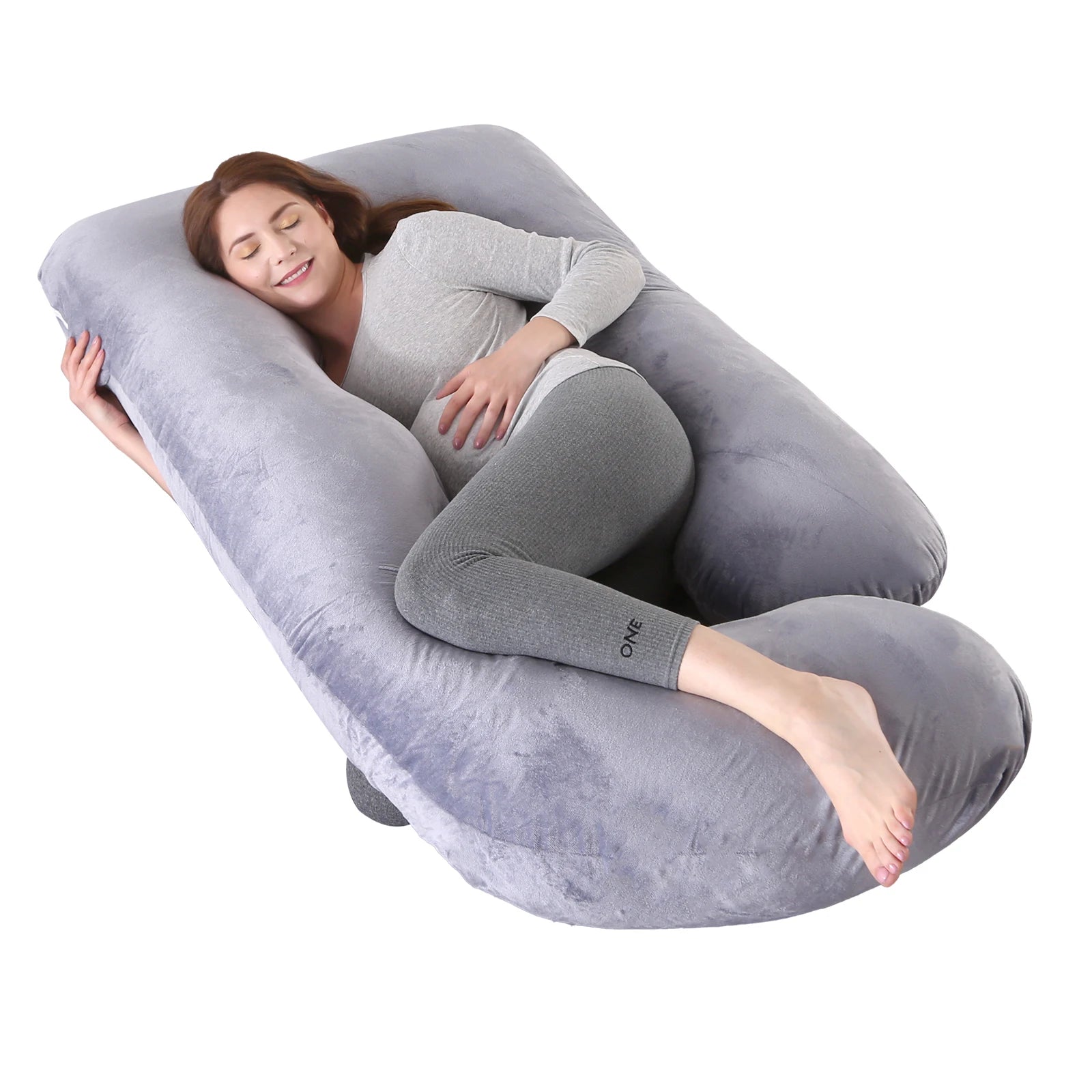 Pillows for Sleeping, G Shaped Full Body Pillow with Removable Cover