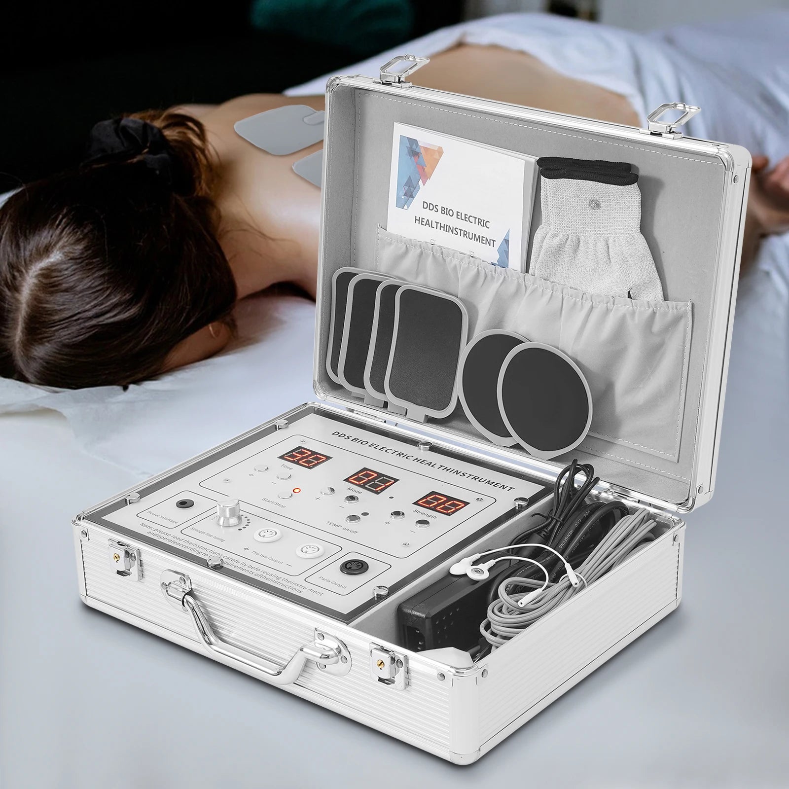 Bioelectric Therapy Machine Pulse Meridian Massager with 10 Modes