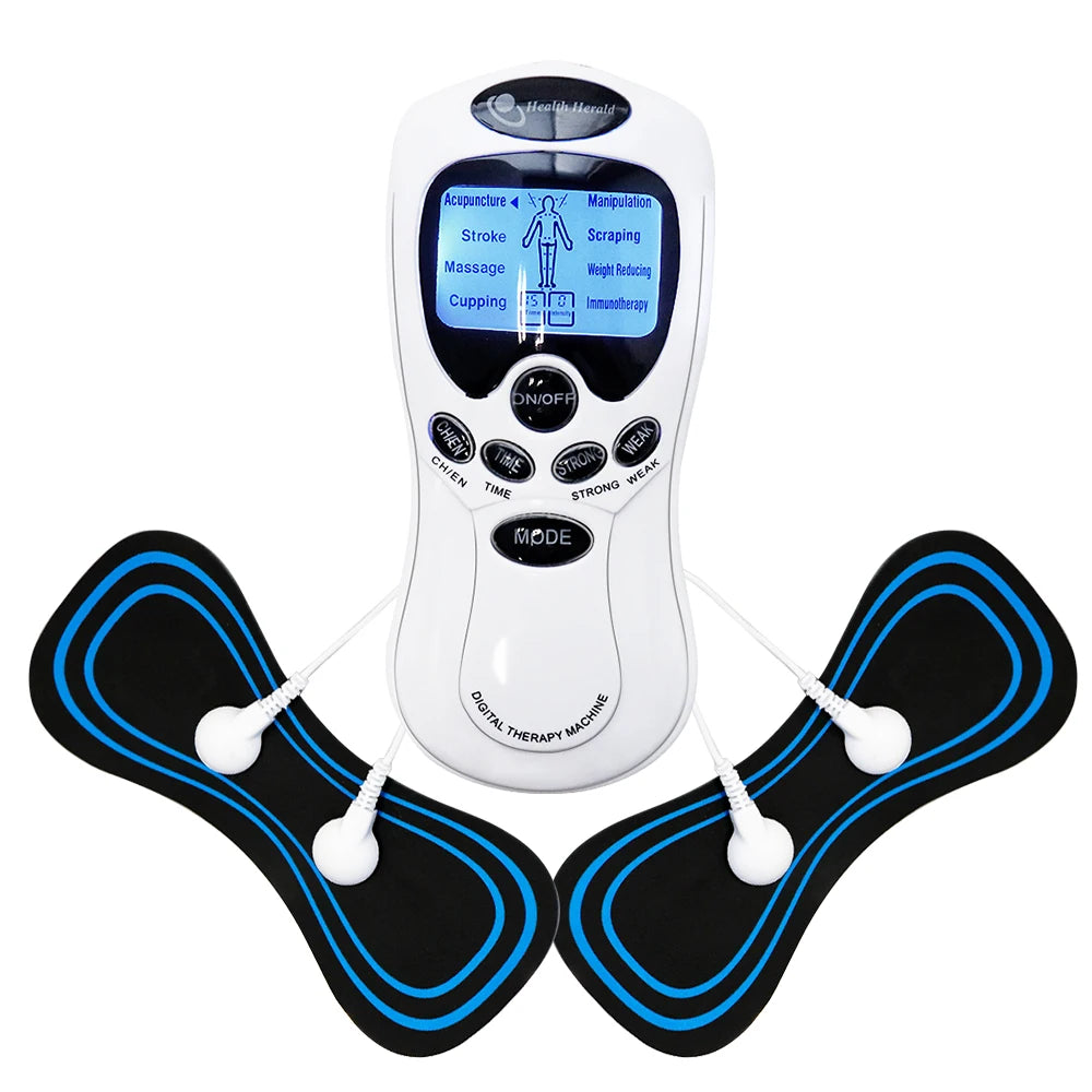 Tens Machine Physiotherapy Electronic Pulse Muscle Stimulator Pain Relief Electrotherapy