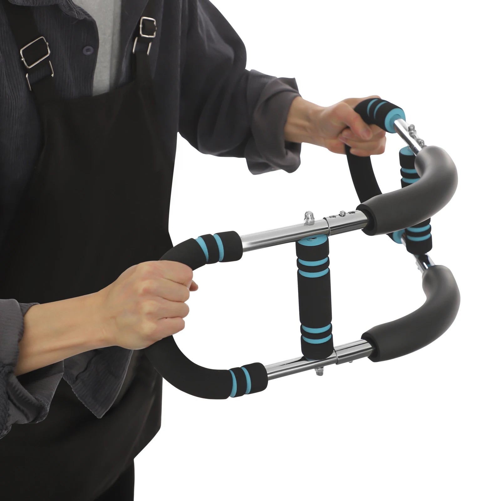 Twister Arm Exerciser U-Shaped Adjustable Spring Workout Bar 5 Level Upper Body Strength Builder Trainer
