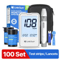 Blood Glucose Meter Glucometer Complete Kit Diabetes Accessories Finger Blood Digital Glucose Sugar Test Machine