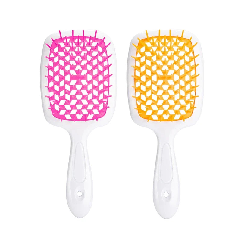 2pc Hair Anti Static Scalp Massage Wet Dry Comb Brush Set