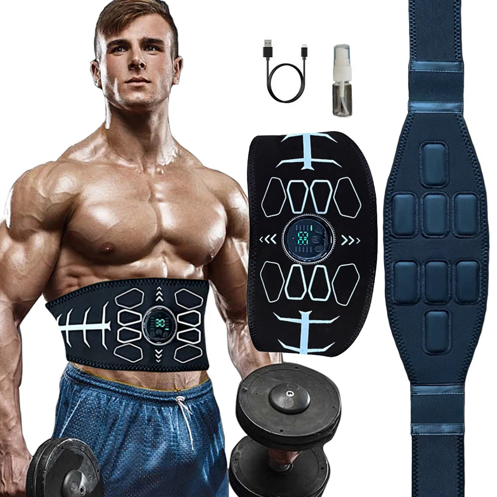 Abdominal EMS Toning Belt Muscle Stimulator & Massager for Weight Loss