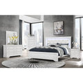 5PC White Queen Bedroom Set with Shaker Design