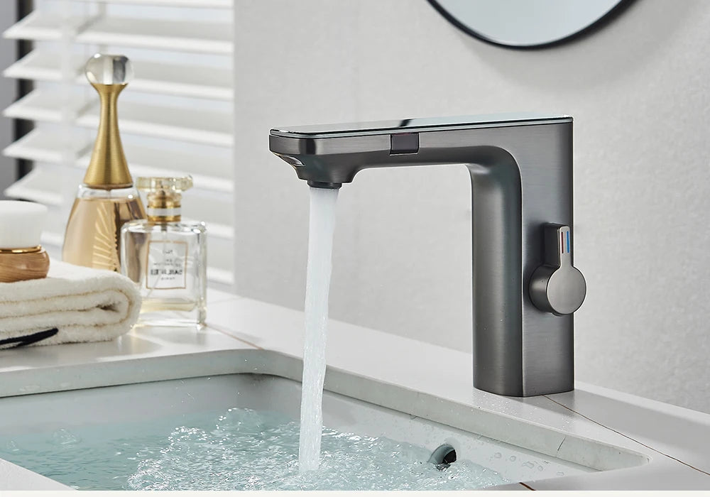 Touchless Smart Digital Display Bathroom Sink Faucets