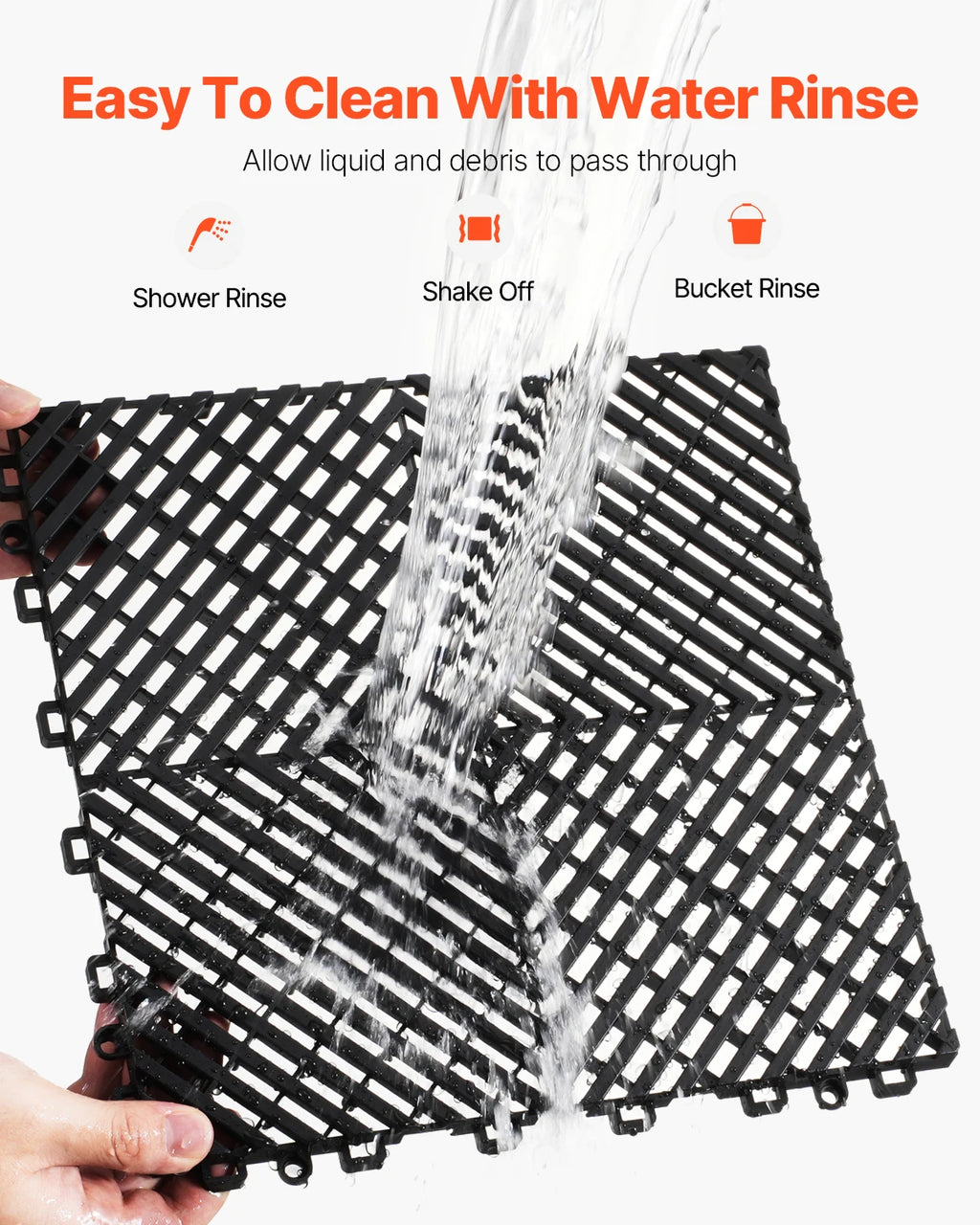 Interlocking Non-Slip Drainage Floor Tile & Shower Mat