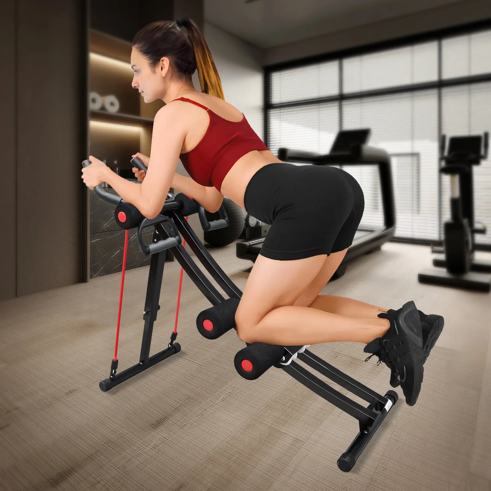 Foldable Ab Machine for Home Gym, Core & Abdominal Trainer