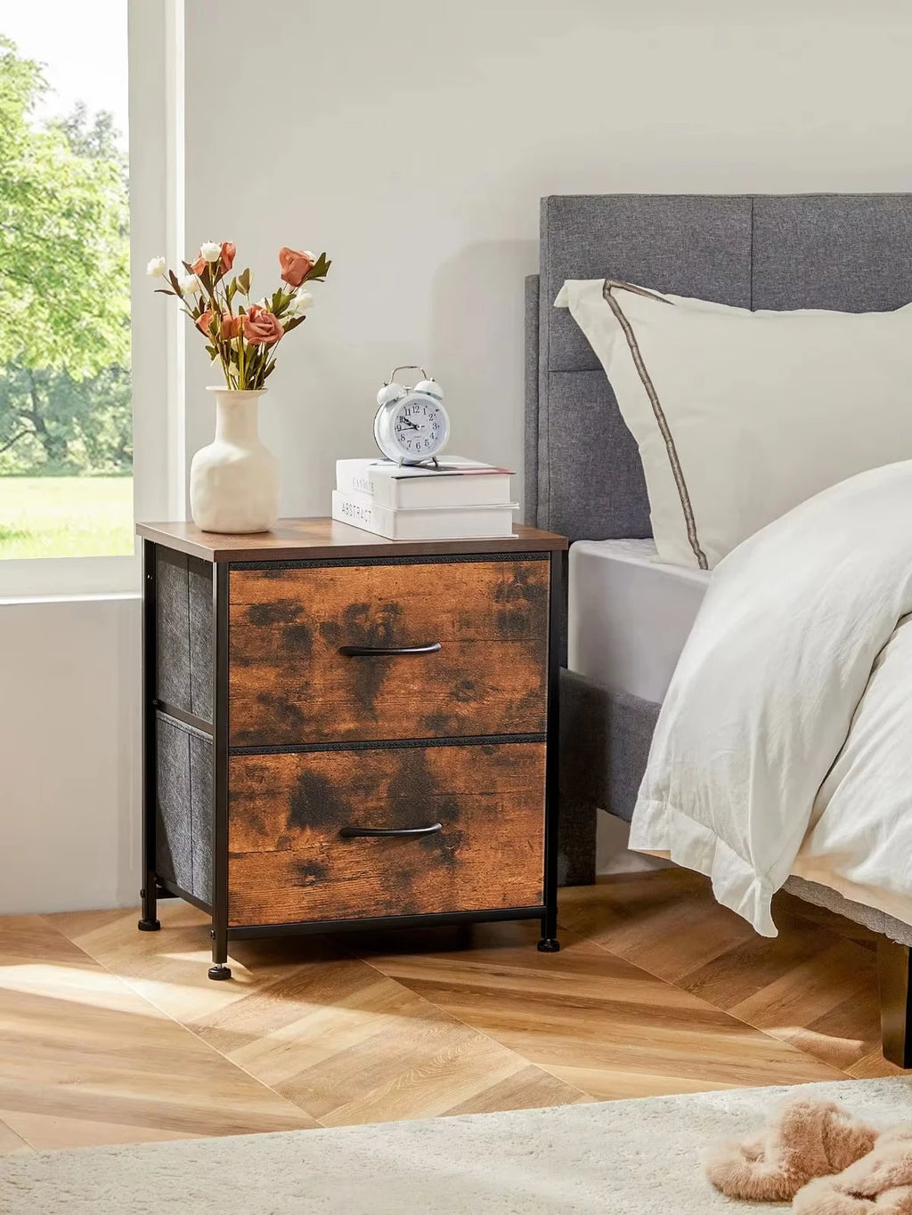 Nightstand Coffee Tea Table Storage Closet Chest
