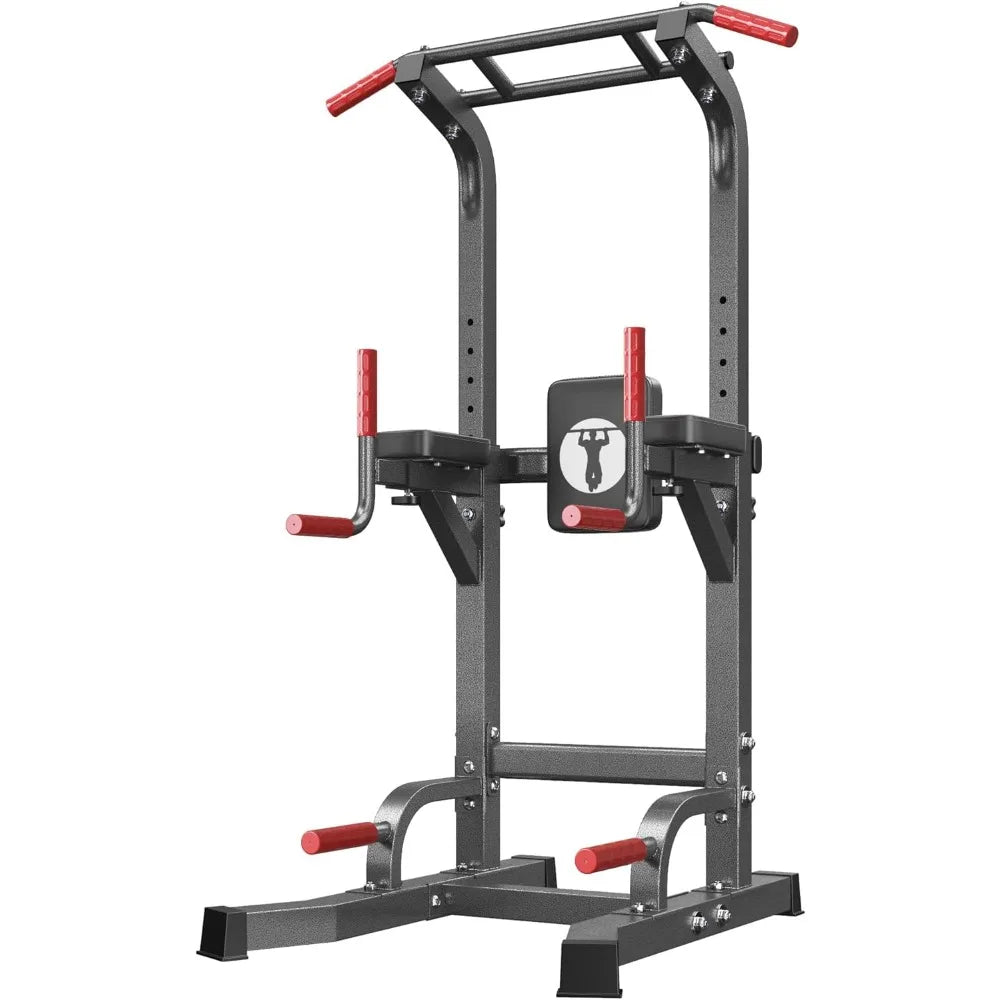 Adjustable Pull Up Bar & Dip Station, Heavy Duty 330LB Capacity Multifunctional Home Gym Fitness
