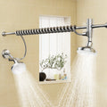 Dual Shower Head with Original Adjustable Slider, High Pressure Double Shower Head