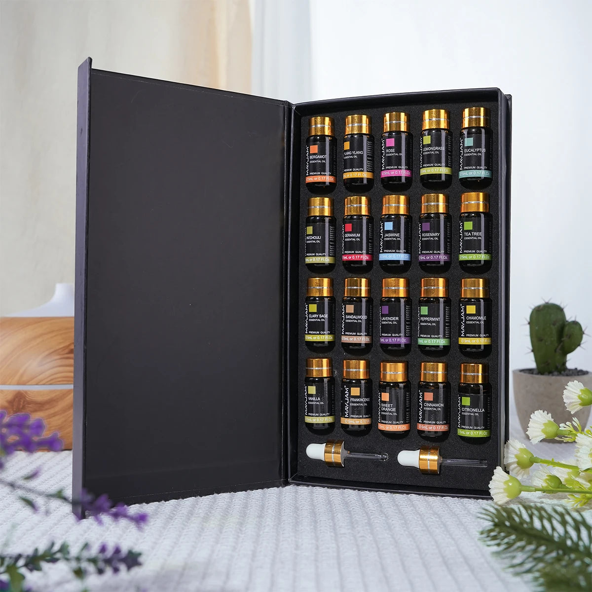 20 Bottles Essential Oils Gift Box Scents