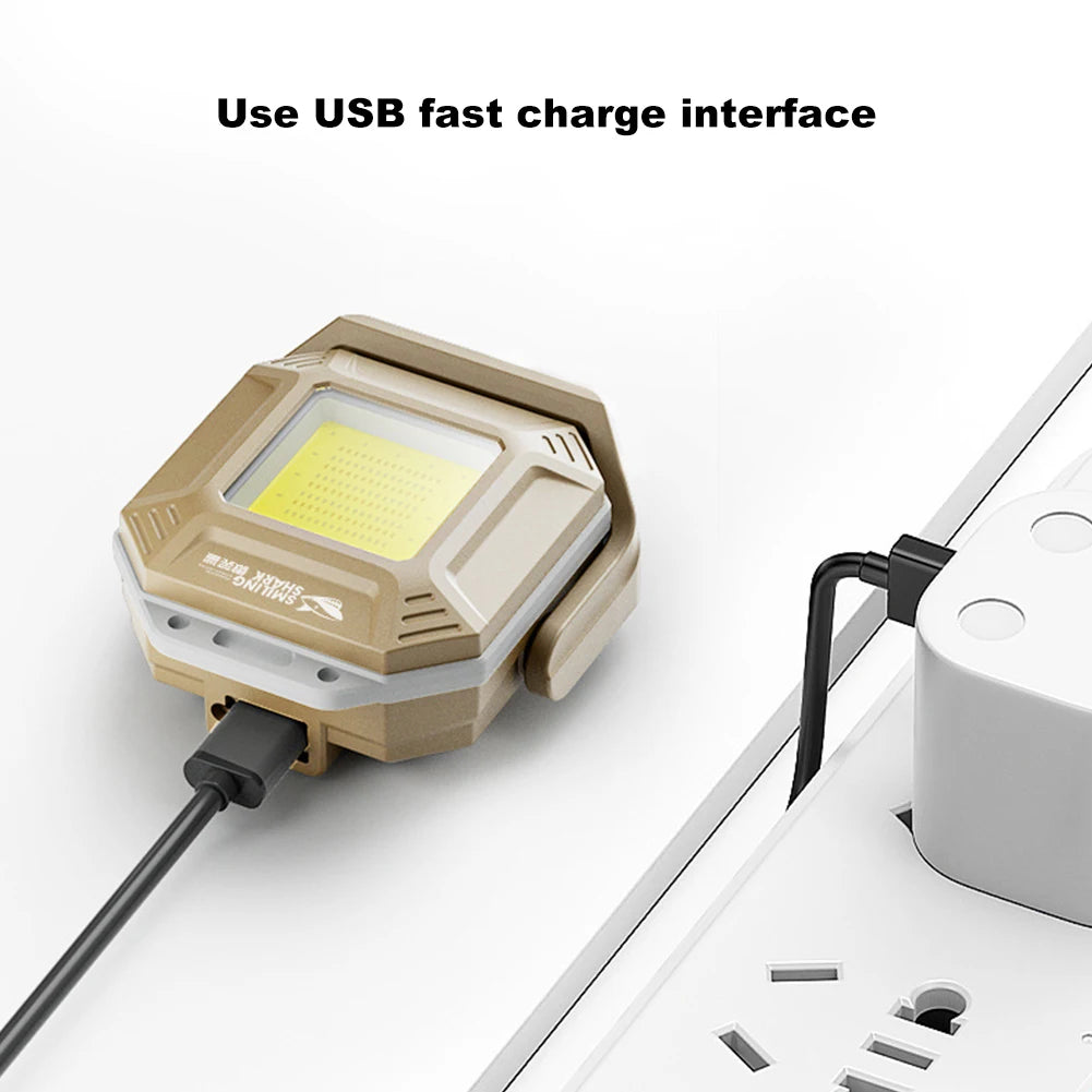 LED Inspection Lamp Waterproof Flashlight with Magnetic Base Emergency Light Rechargeable