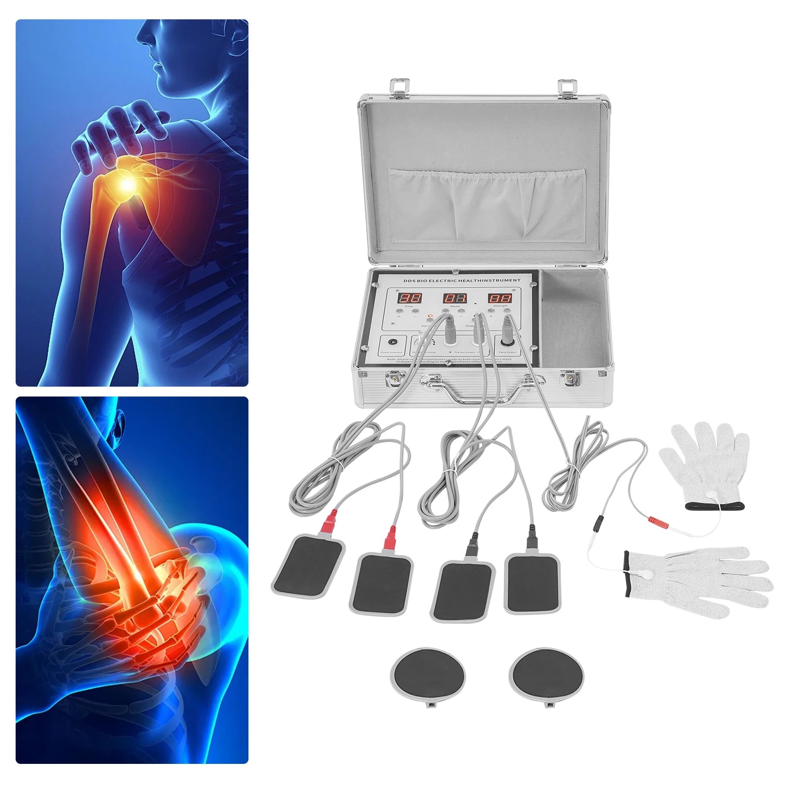 Bioelectric Therapy Machine Pulse Meridian Massager with 10 Modes