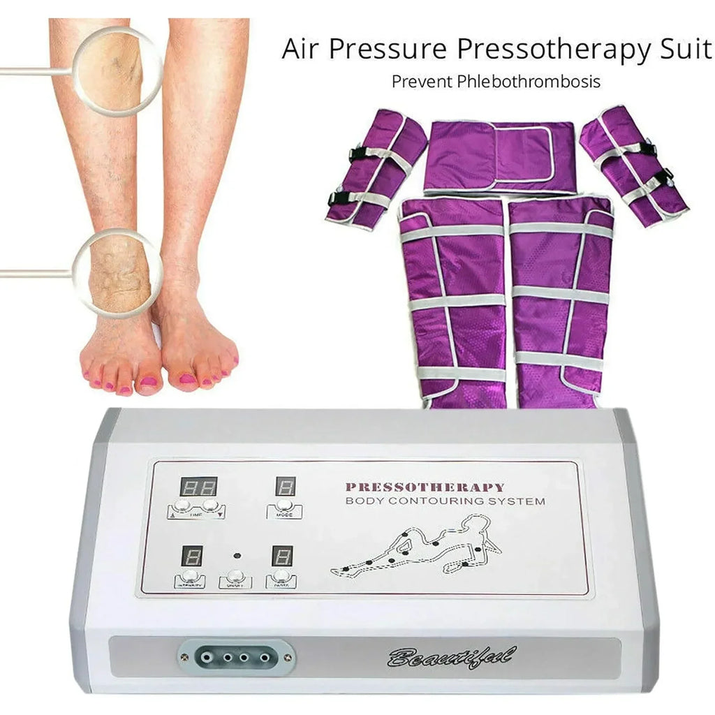 50W Pressotherapy Air Pressure Machine Slimming Suit Body Massager