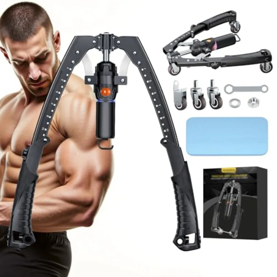 Twister Arm 3 in 1 Trainer with Ab Roller Wheels and Hooks