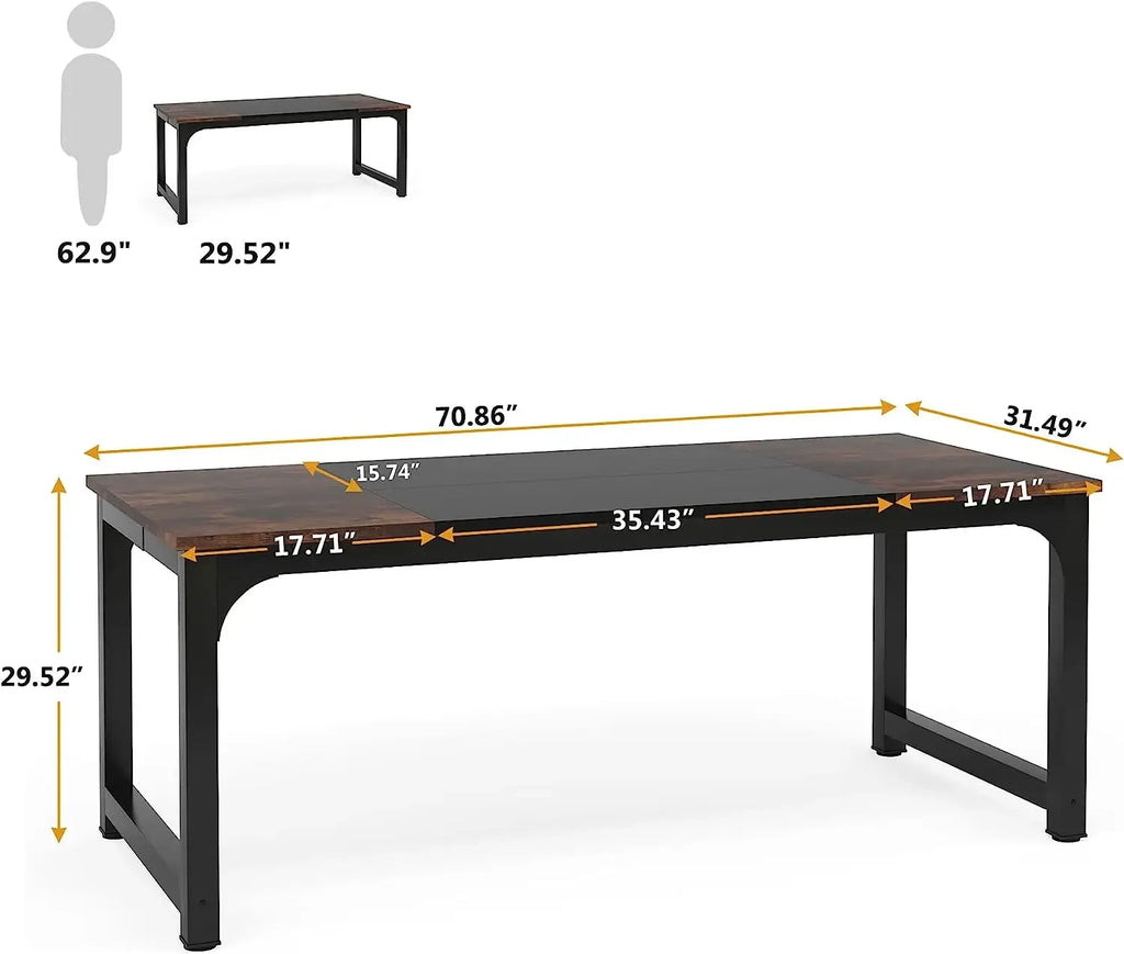 Modern Computer Large Office Desk for Workstation or Home Office