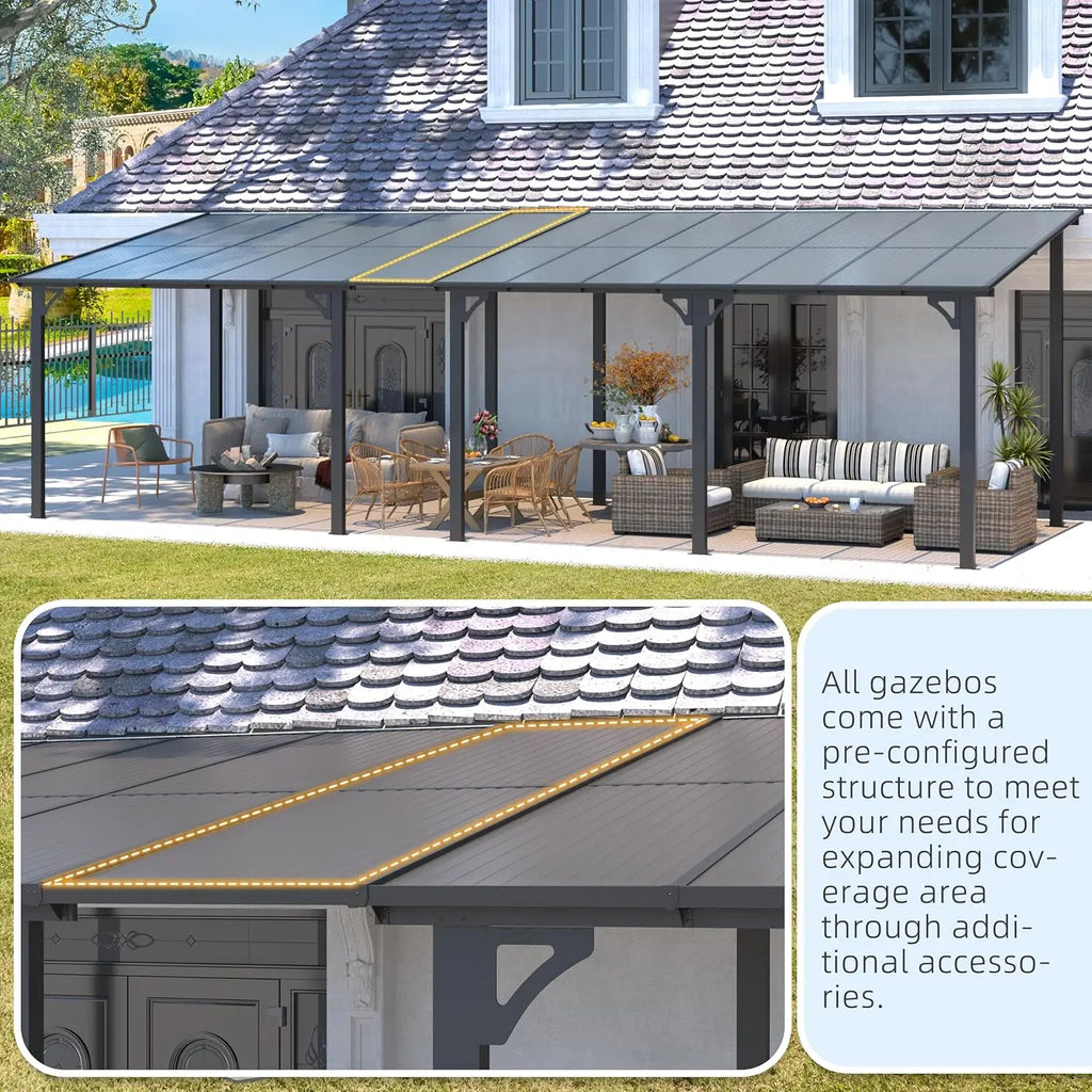 Hard Top Gazebo Canopy Awnings for Deck