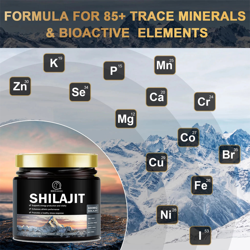 60g 100% Himalaya Pure Shilajit Resin Original Mineral Health Supplement Non-GMO