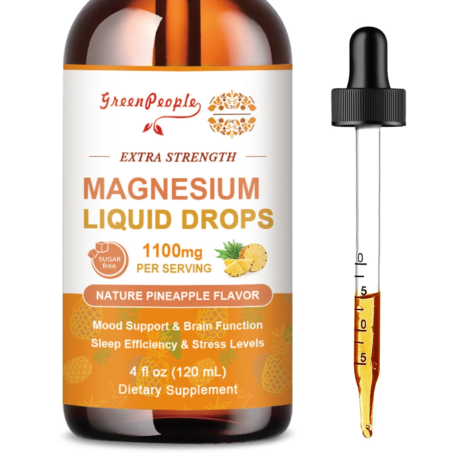Triple Magnesium Glycinate Liquid Drop Supplement