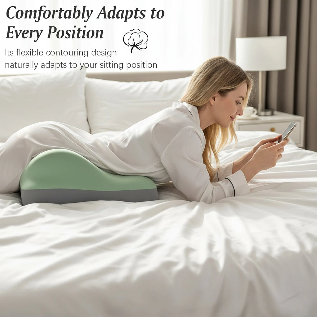 Memory Foam Ergonomic Pillow for Back, Neck, & Waist Pain Relief