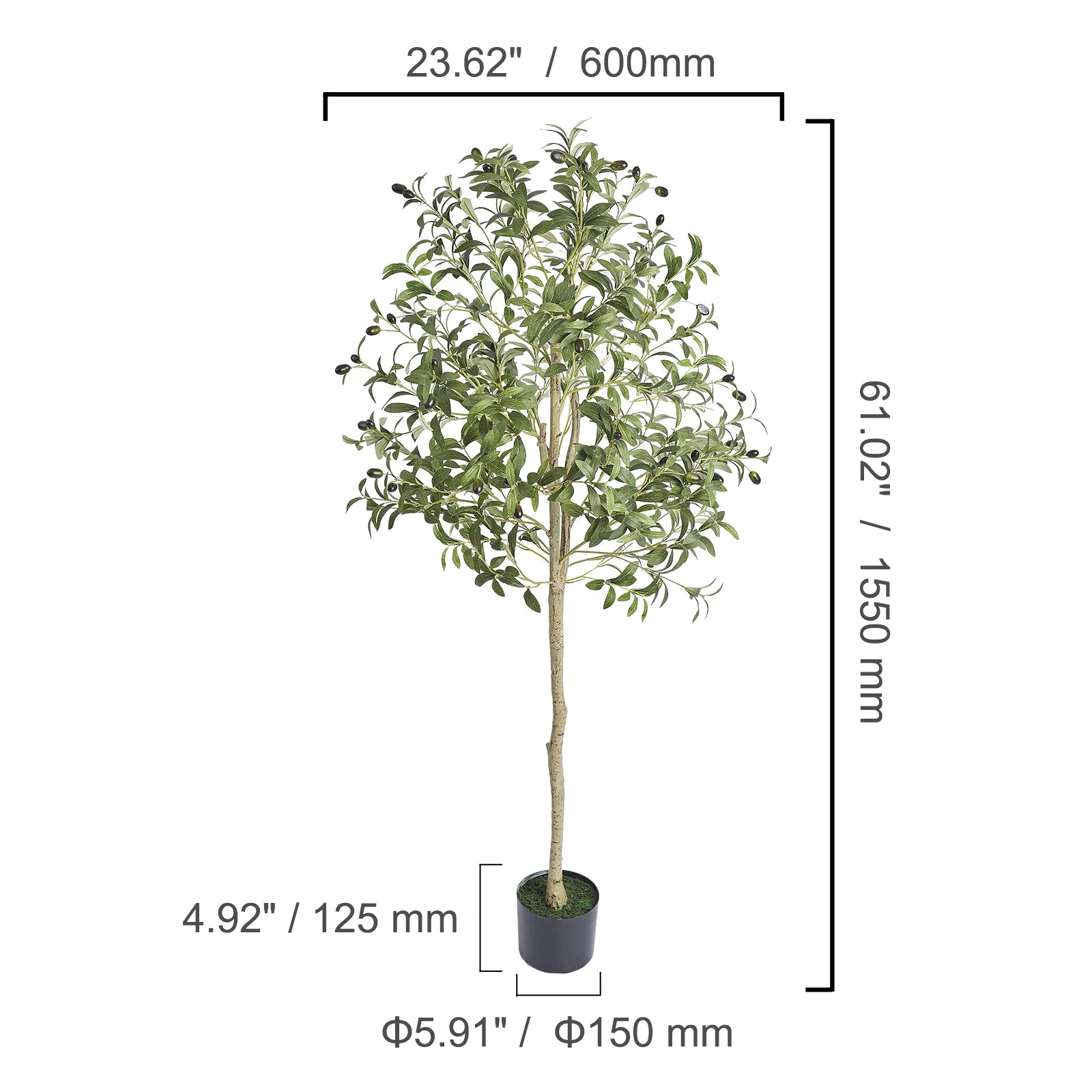 Artificial Olive Tree Tall Plant Tree for Home