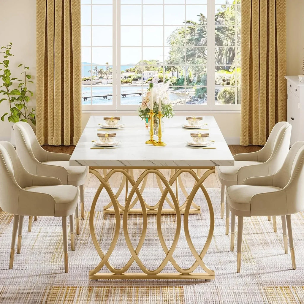 Modern Unique Dining or Kitchen Table for 4-6 People