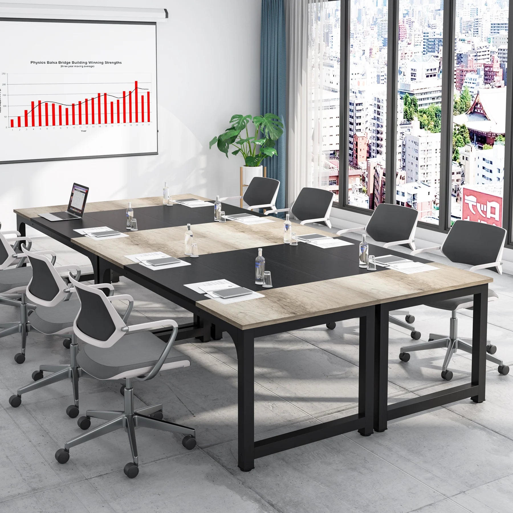 Modern Computer Large Office Desk for Workstation or Home Office