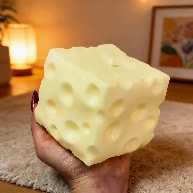 Simulation Squishy Stress Relief Cheese Pinch Fidget Toy