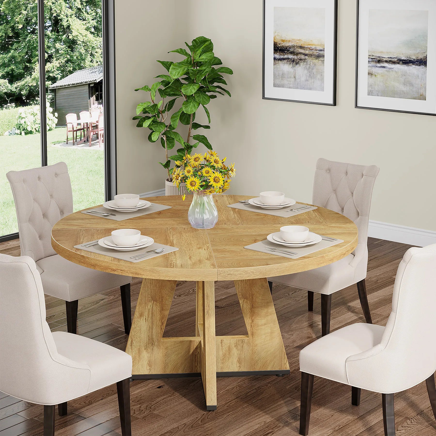 Round Dining Table Small Dinner Table