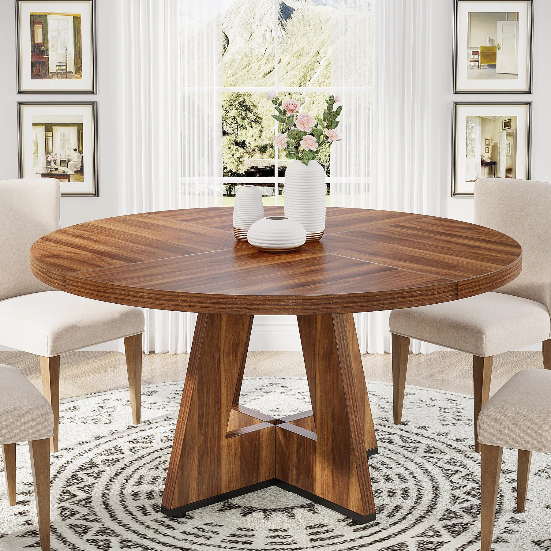 Round Dining Table Small Dinner Table