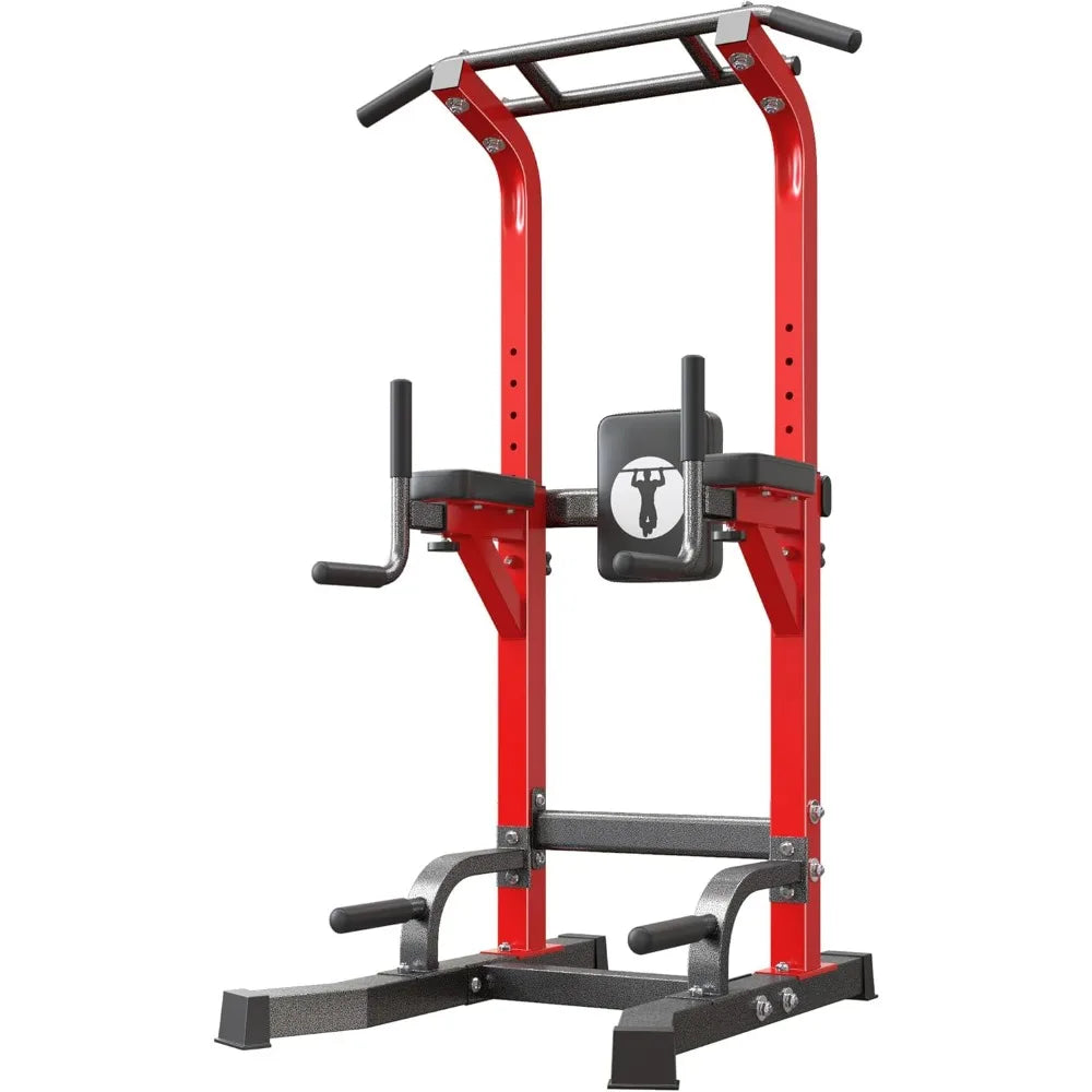 Adjustable Pull Up Bar & Dip Station, Heavy Duty 330LB Capacity Multifunctional Home Gym Fitness