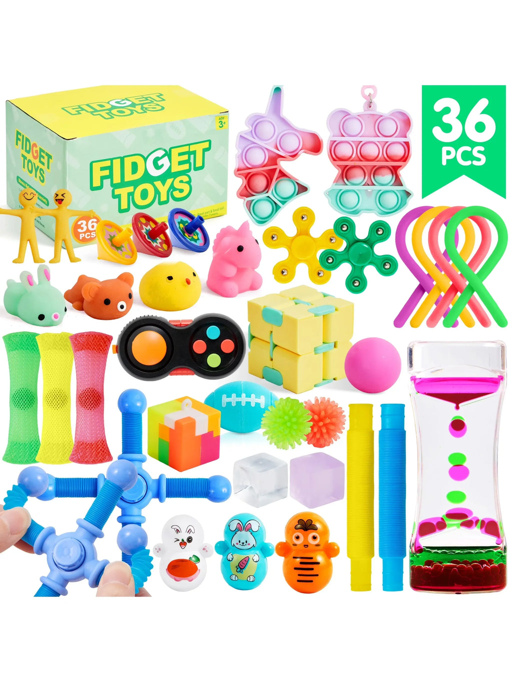 60 Pack Party Gifts Fidget Toys School Treasure Box