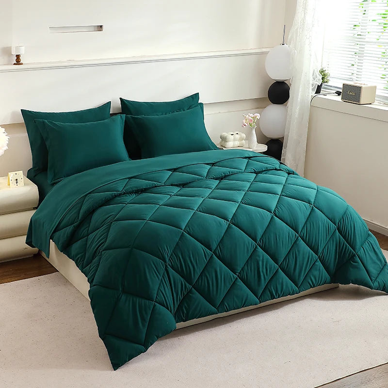 5pcs/7pcs Twin Full Queen King Bedding Sets Home Decor Comforter Flat Sheet Fitted Sheet Pillowcases Sleeping Sets