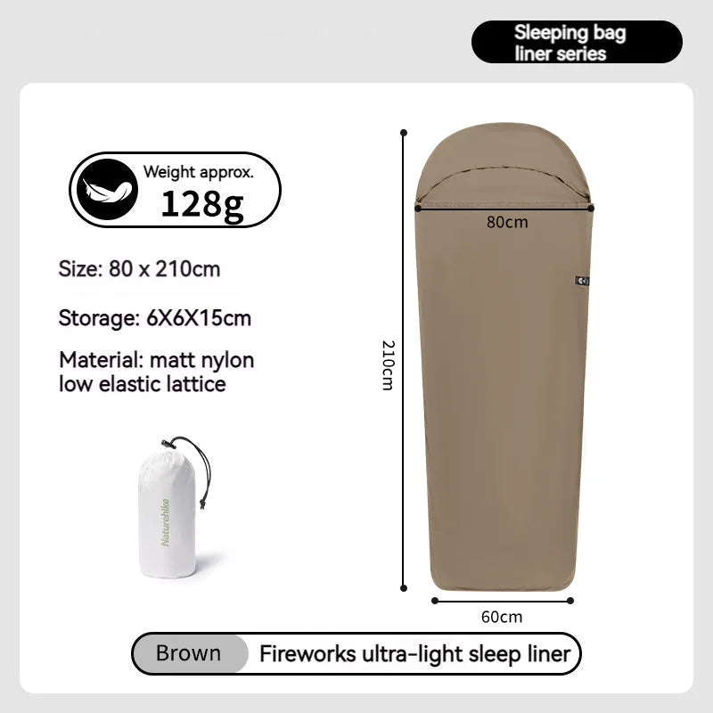 Sleeping Bag Liner Ultralight Single Stretch Envelope Soft Style