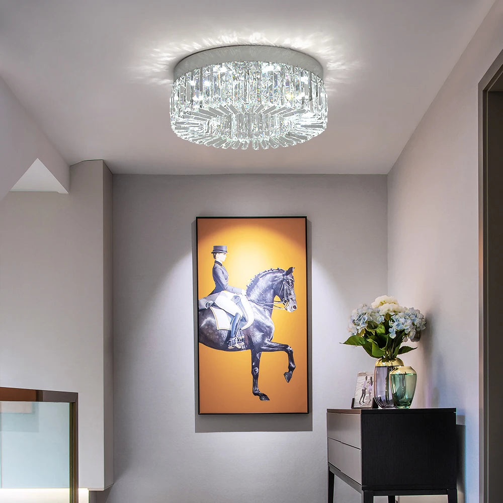 Crystal Ceiling Lamp Gold Luxury Modern Chandeliers