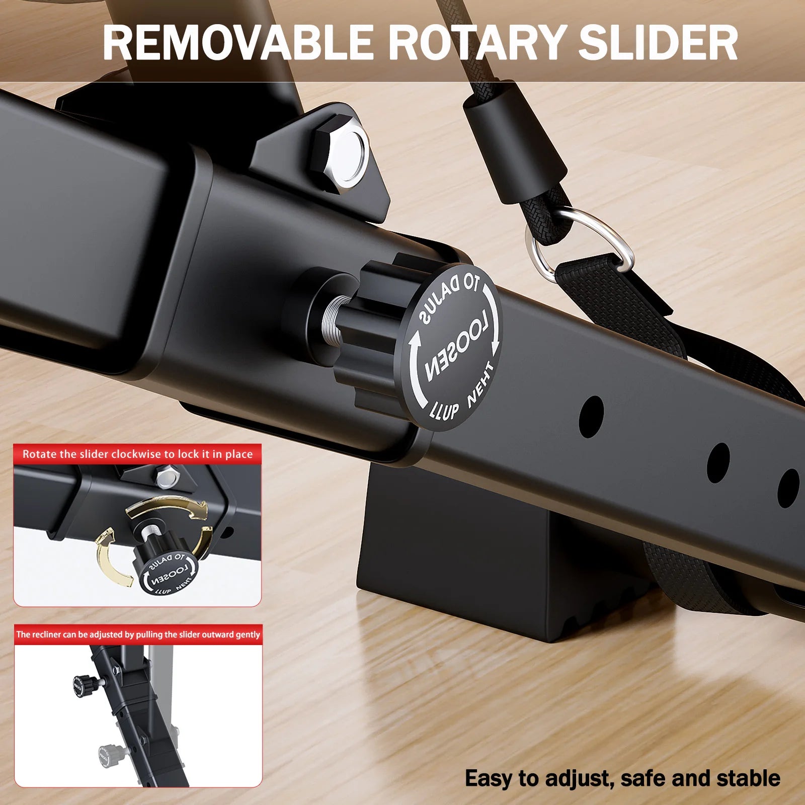 Adjustable Multifunctional Foldable Weight Bench for Full Body Workout