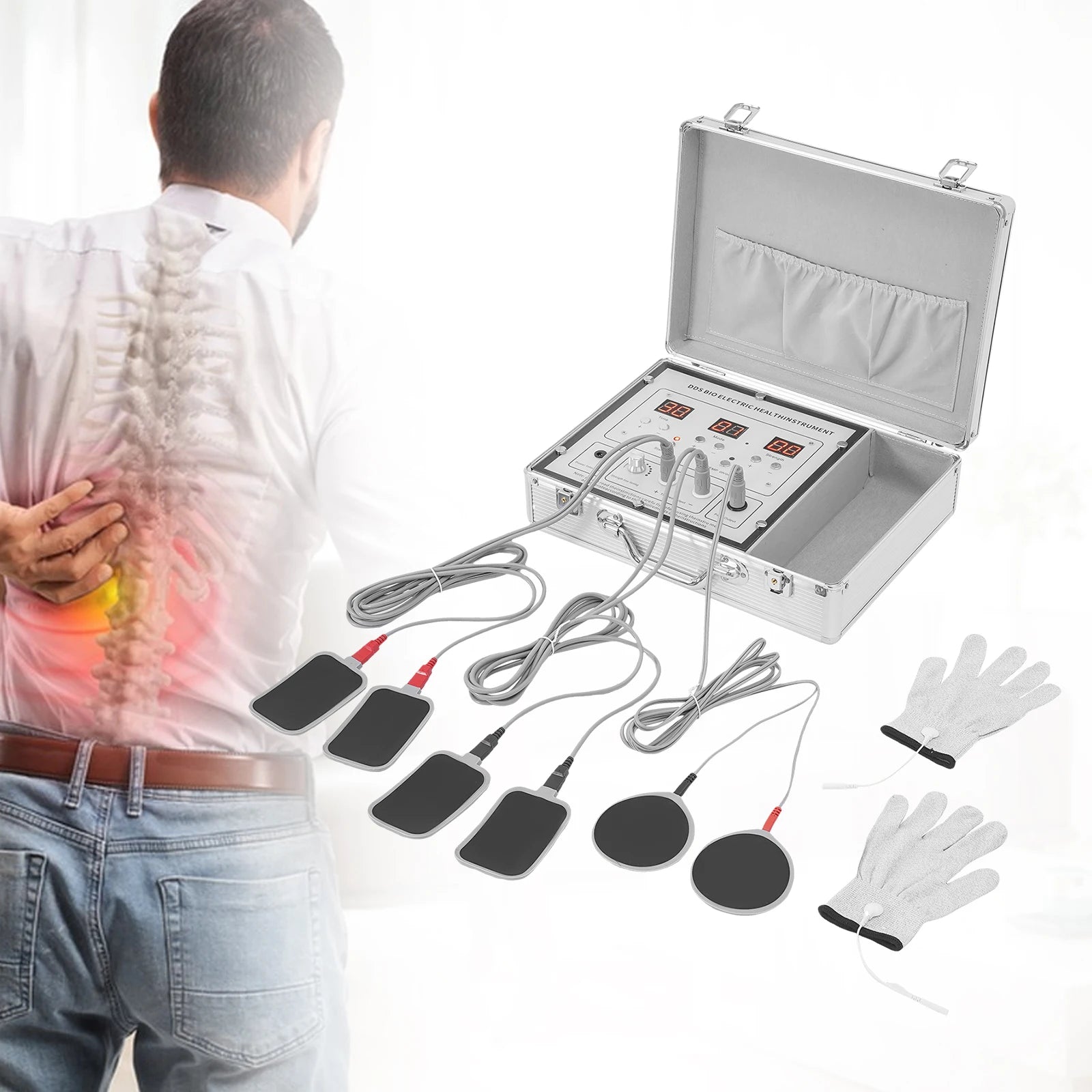 Bioelectric Therapy Machine Pulse Meridian Massager with 10 Modes