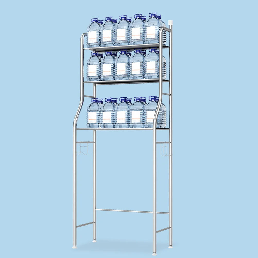 Over Toilet Storage Shelf, Metal Bathroom Shelves with Paper Holder and Removable