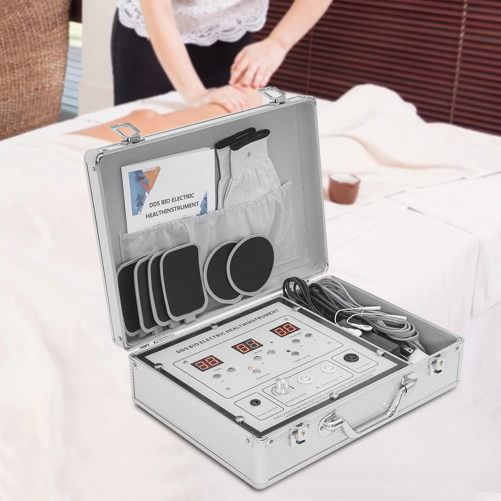 Bioelectric Therapy Machine Pulse Meridian Massager with 10 Modes