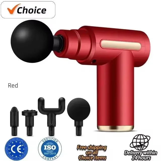 Mini USB Massage Gun with Multiple Massage Fixtures