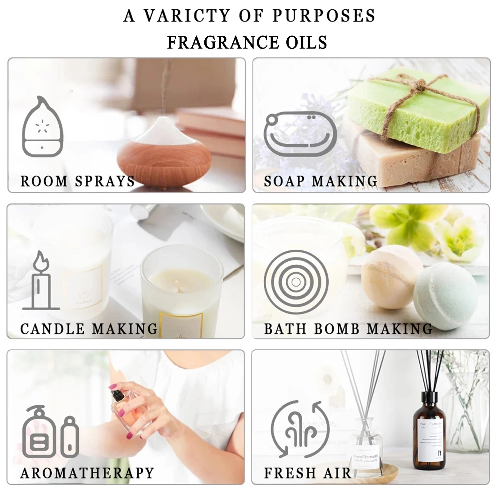 20 Bottles Essential Oils Gift Box Scents