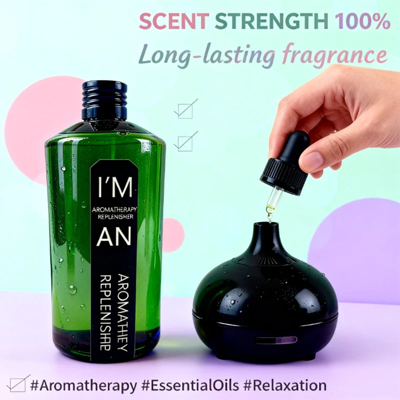 Fireless Aromatherapy Ebony Rose Gardenia Fragrance Oil for Home Diffuser Essential Oils