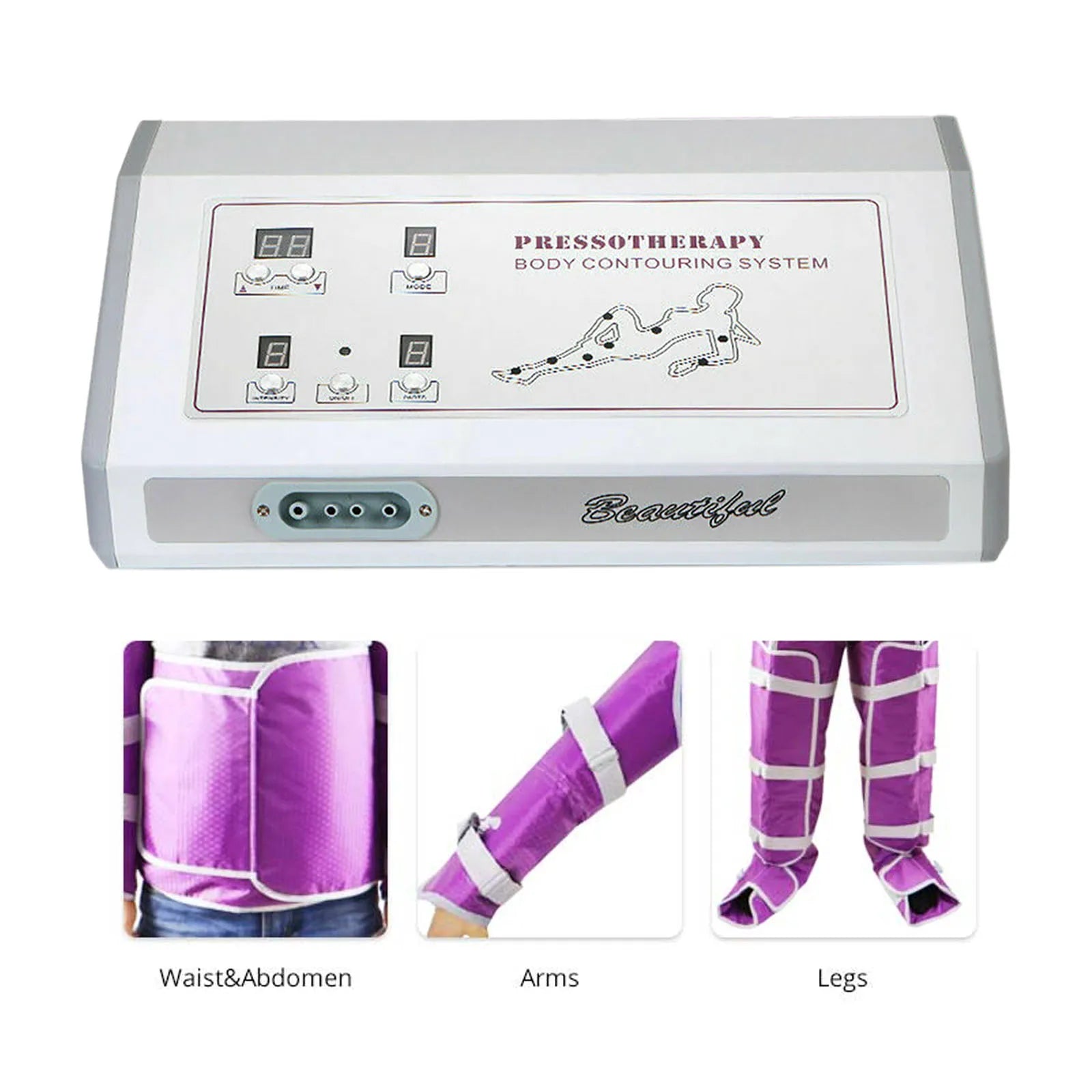 Air Pressure Machine Body Slimming Massage Suit with Leg Wraps