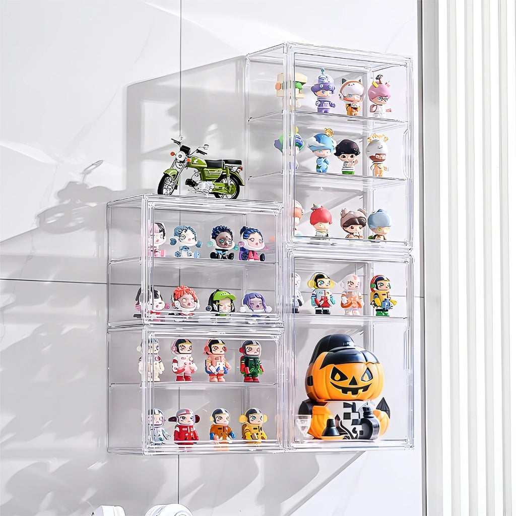 Blind Box Storage Display Box Transparent Display Organizer Case For Figurine Wall Mounted Collectibles