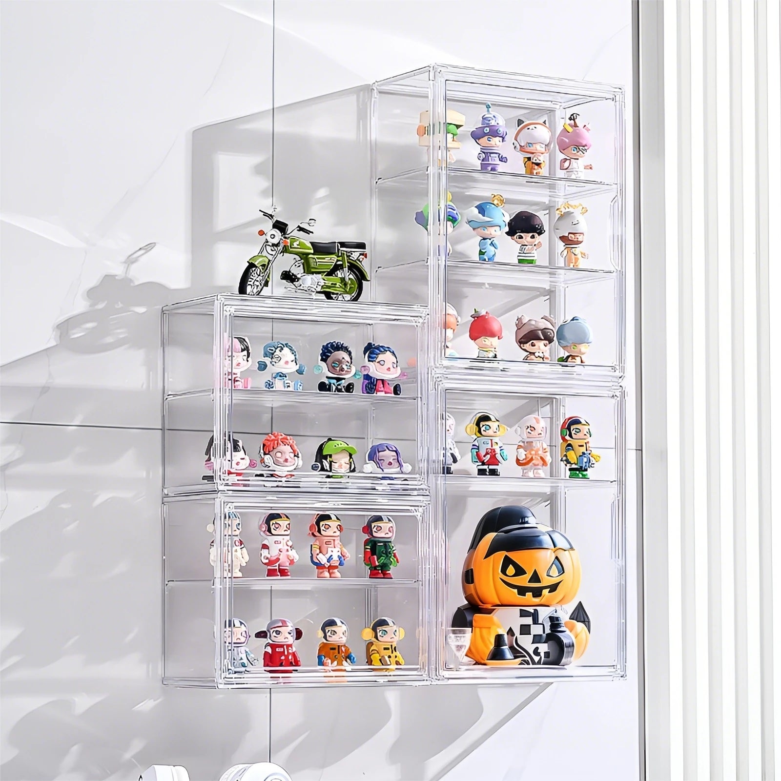 Blind Box Storage Display Box Transparent Display Organizer Case For Figurine Wall Mounted Collectibles