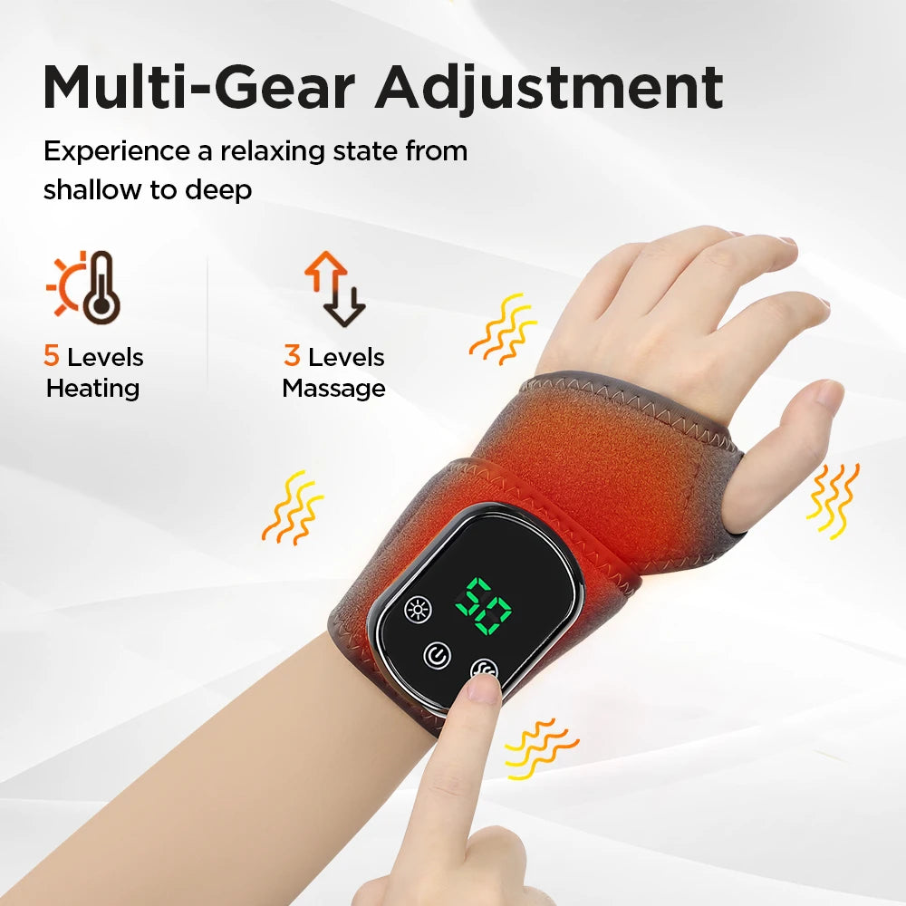 Electric Heating Vibration Massage Wrist Brace Ankle Wrap