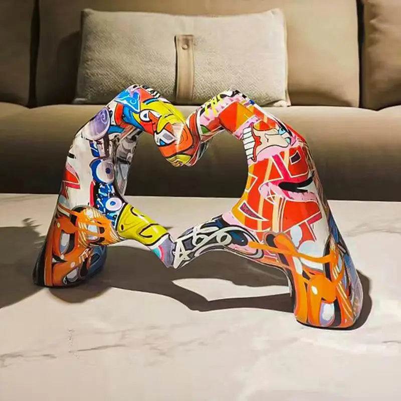 Colorful Love Gesture Fixture for Mental Relief