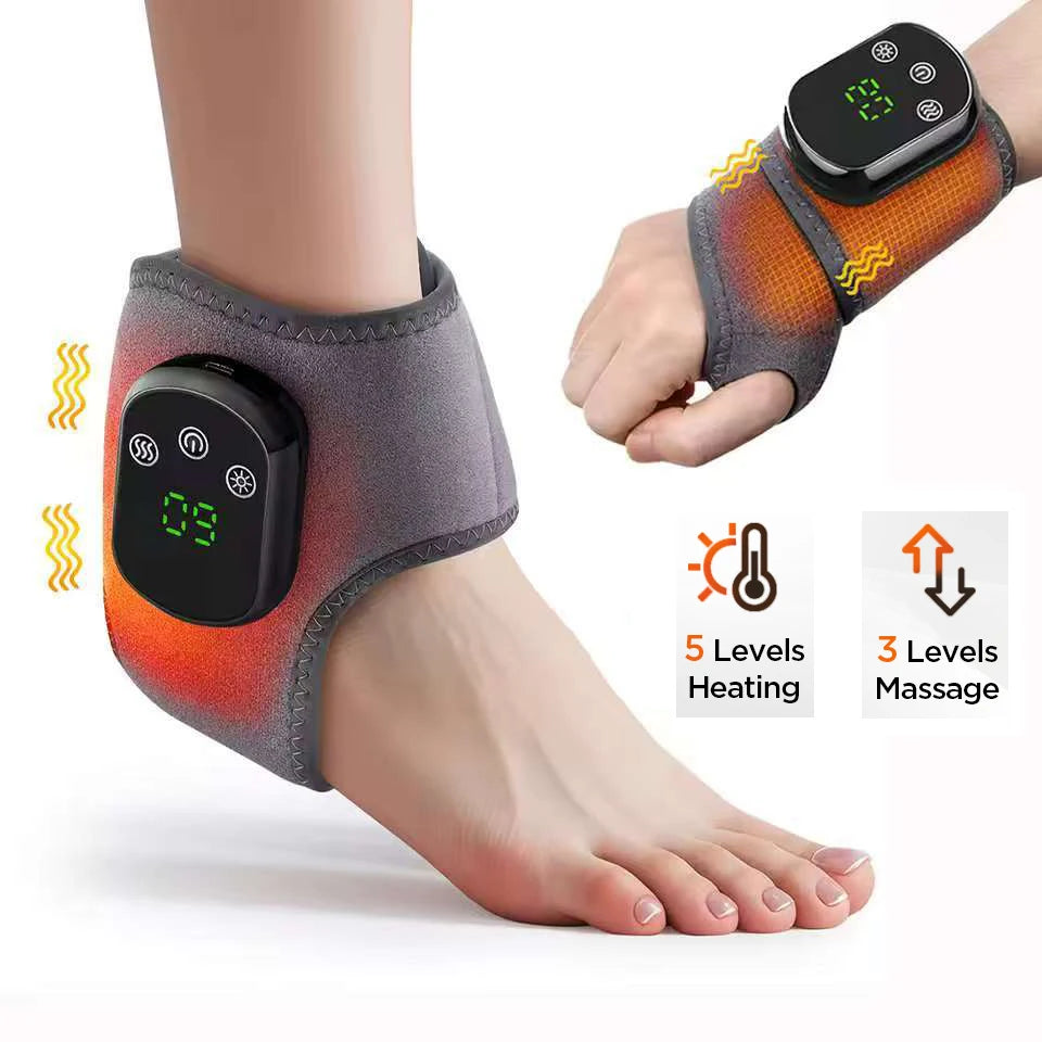 Electric Heating Vibration Massage Wrist Brace Ankle Wrap